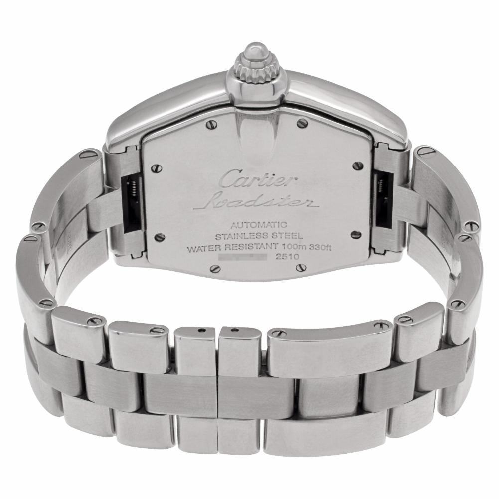 Men's Cartier Roadster W62004V3, White Dial, Certified and Warranty For Sale