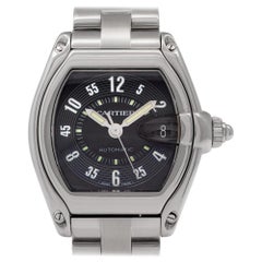 Cartier Roadster W62004V3 Stainless Steel Black Dial Automatic Watch