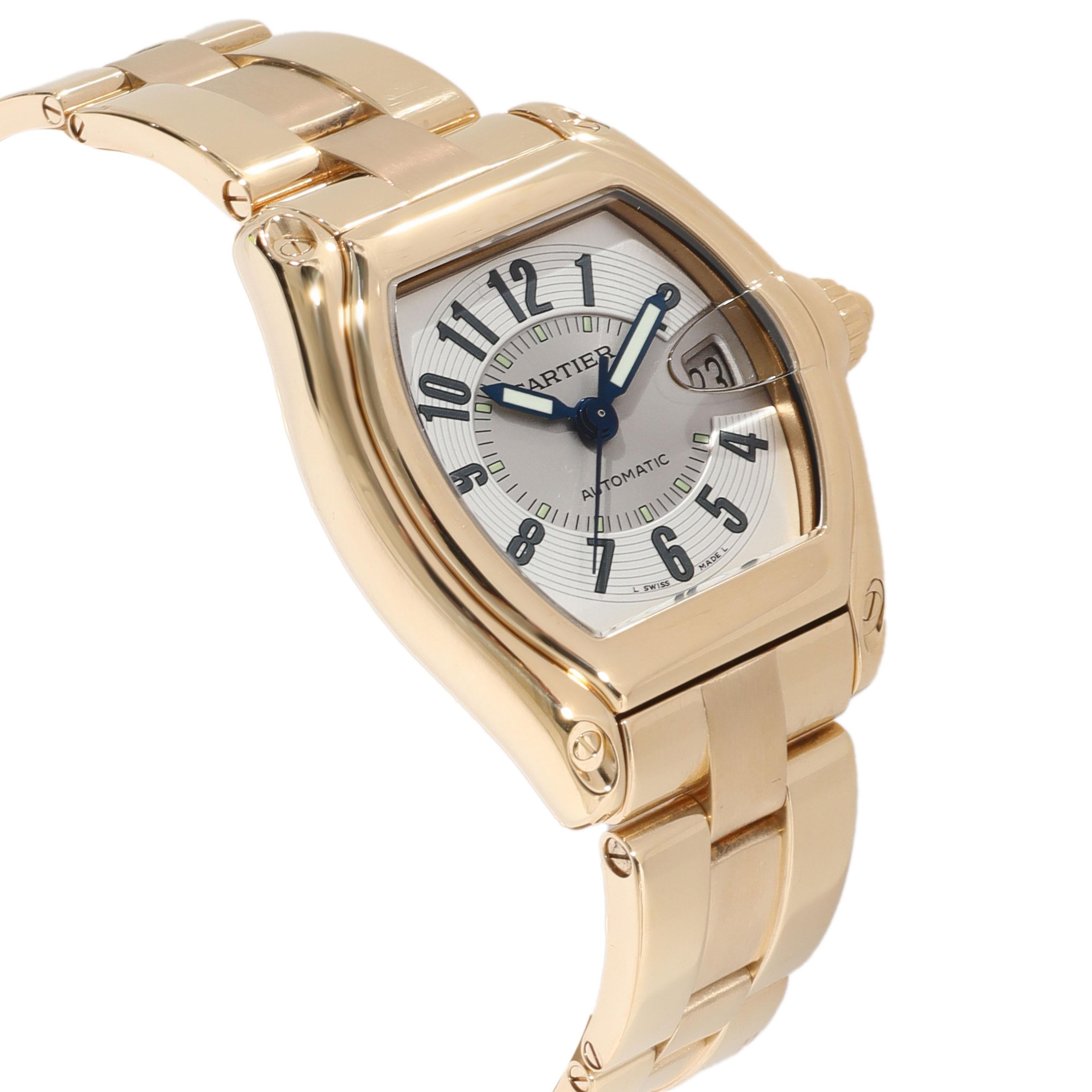 Cartier Roadster W62005V1 Men's Watch in 18kt Yellow Gold In Excellent Condition In New York, NY