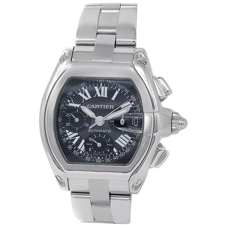 Cartier Roadster W62007X6, Black Dial, Certified and Warranty at 1stDibs