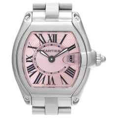 Cartier Roadster W62017V3, Pink Dial, Certified and Warranty
