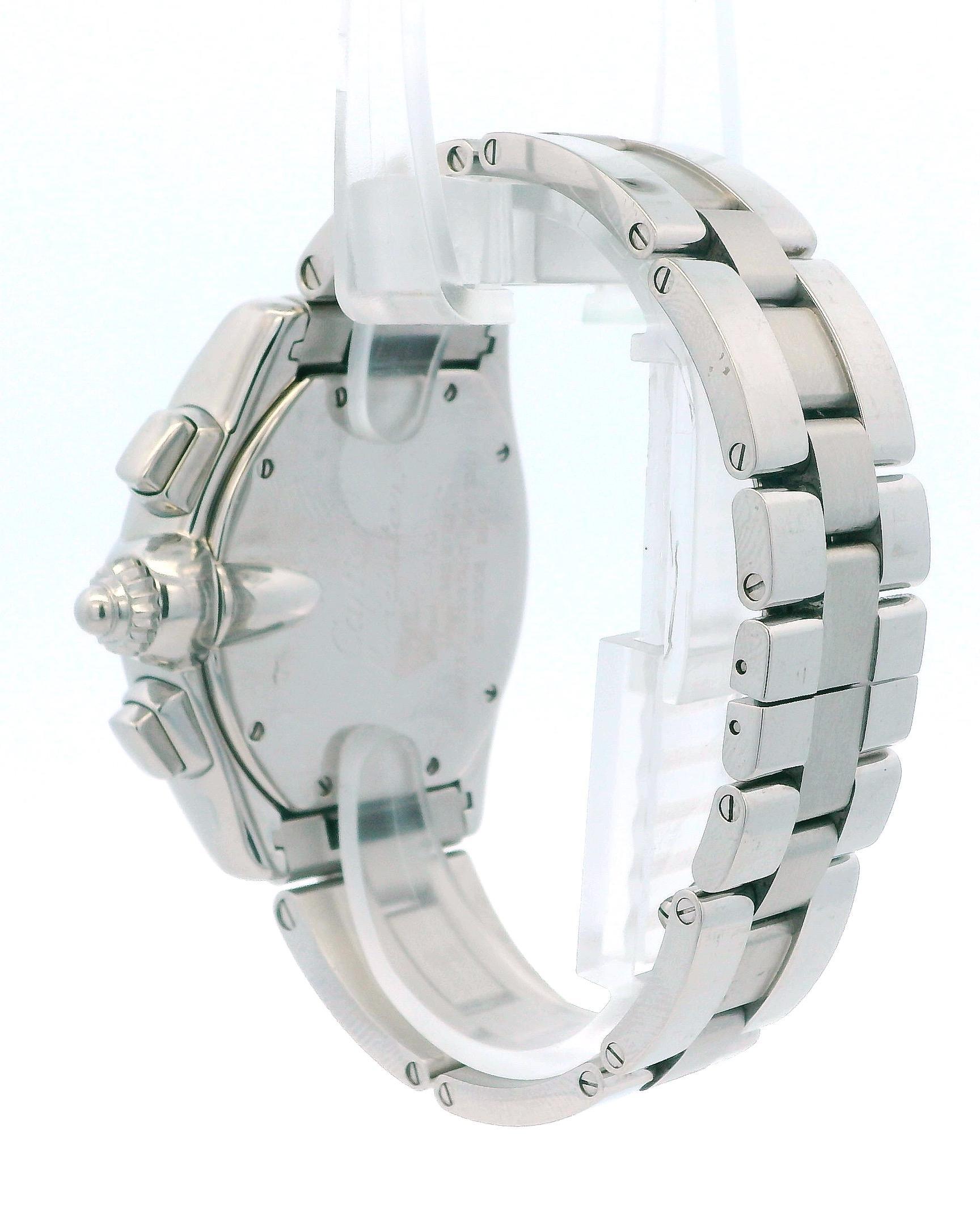 Cartier Roadster W62020X6 Black Dial Mens Watch For Sale 3