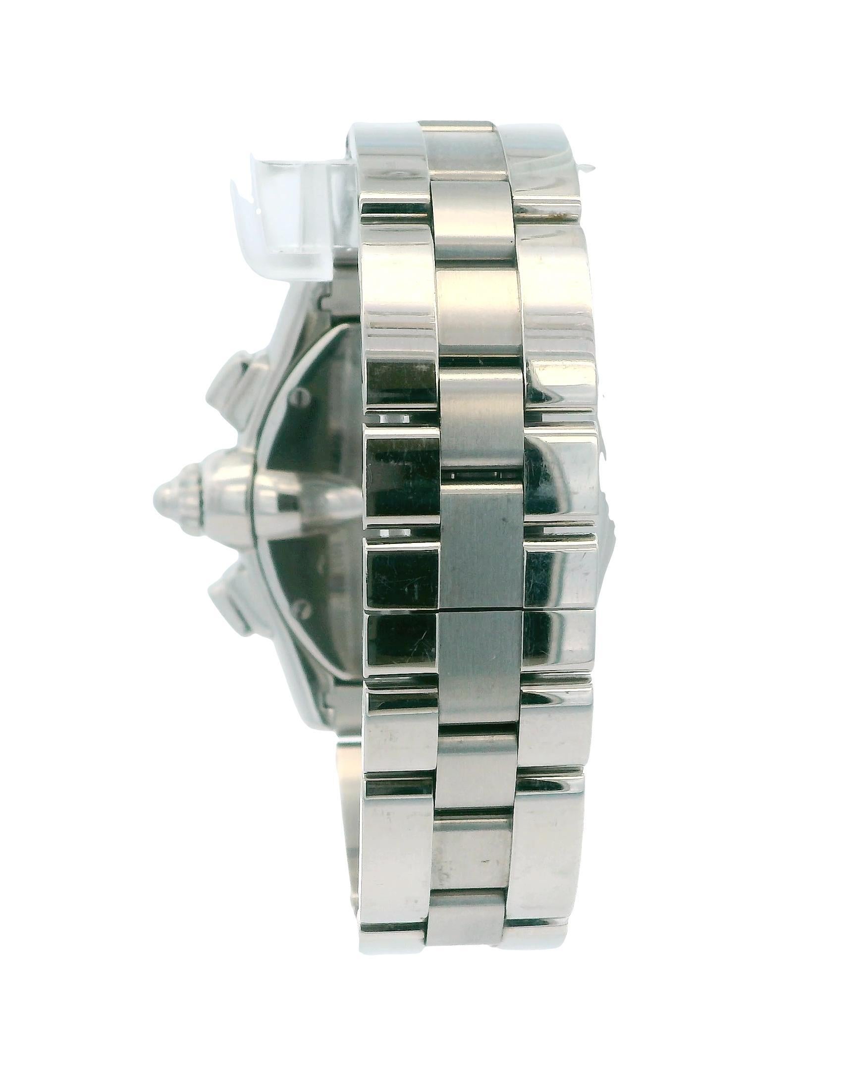 Cartier Roadster W62020X6 Black Dial Mens Watch For Sale 5