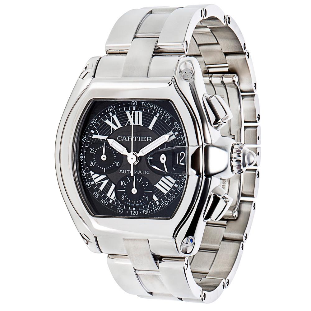 Cartier Roadster W62020X6 Chronograph Men's Watch in Stainless Steel