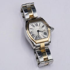 Cartier Roadster W62026Y4 Two Tone Yellow Gold Ladies Watch Box Papers