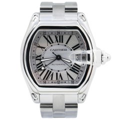 Cartier Roadster W62032X6, Silver Dial, Certified and Warranty