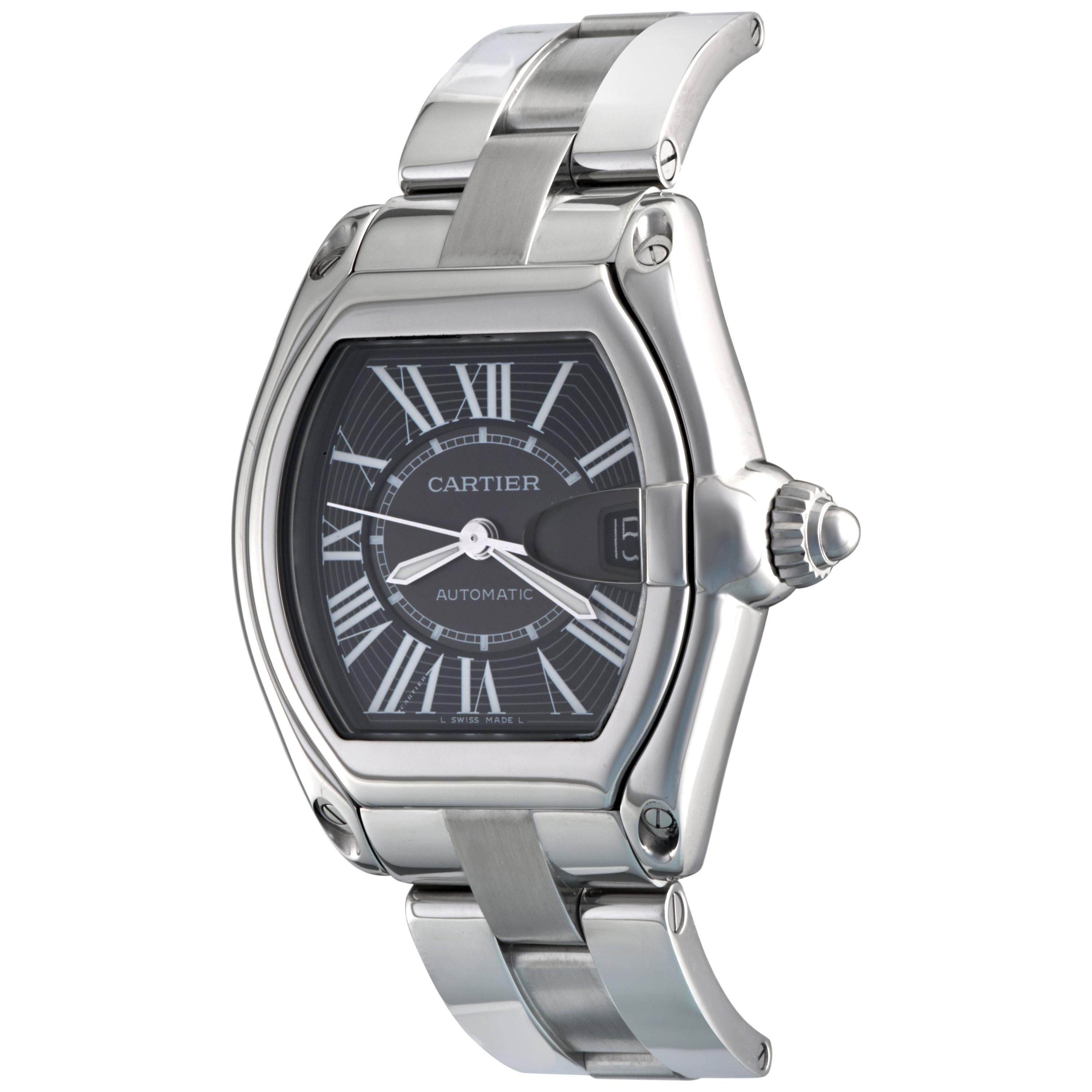 Cartier Roadster W62041V3 Men's Stainless Steel Watch, Ready to Ship For Sale