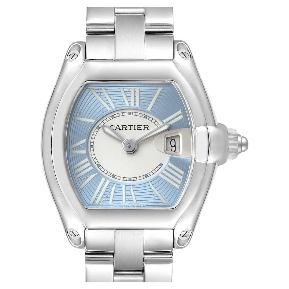 Cartier Roadster W62053V3 Stainless Steel Blue & White Dial Ladies Watch