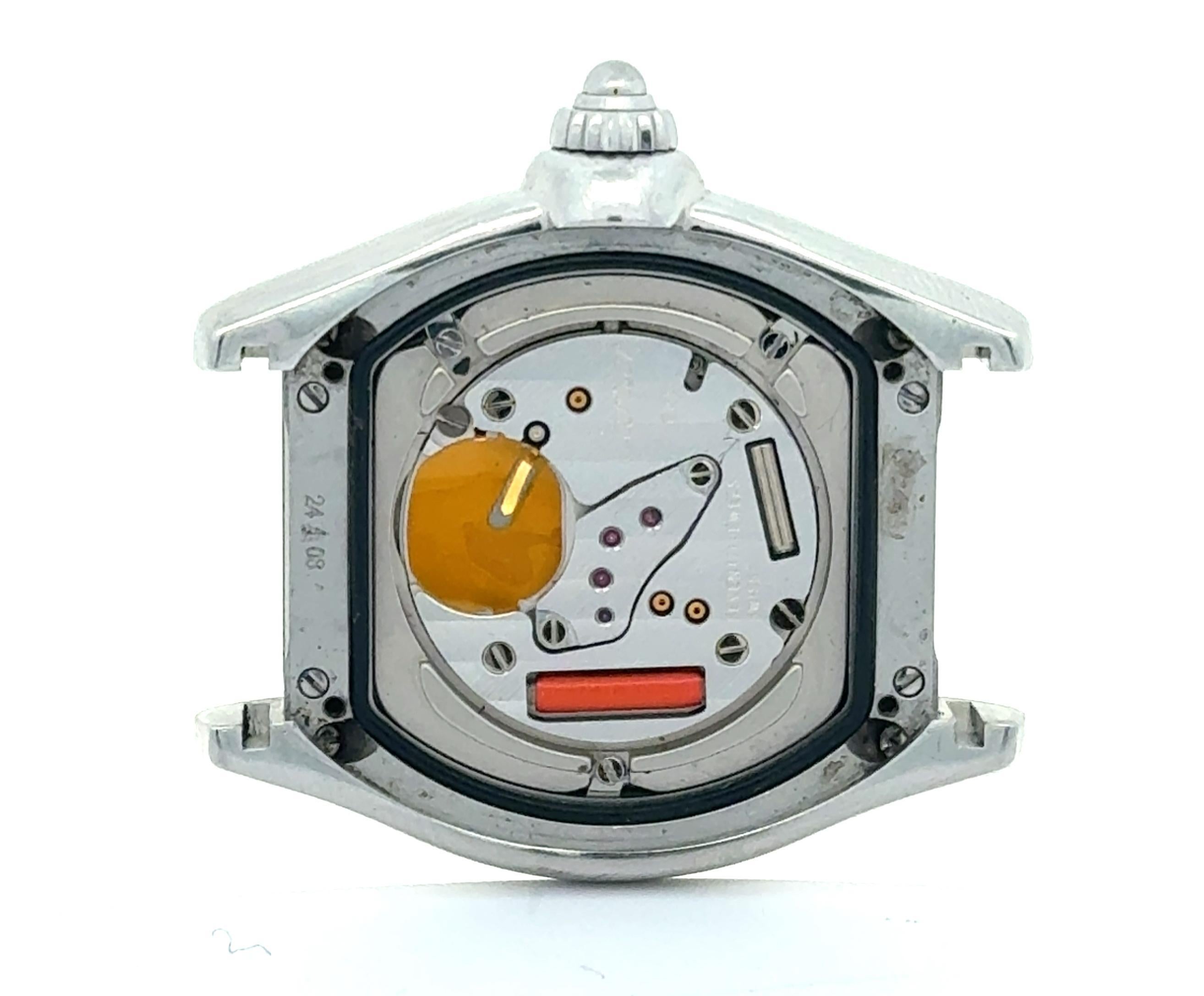 Cartier Roadster W6206006 Orologio al quarzo in acciaio inossidabile con quadrante in madreperla da 32 mm in vendita 5