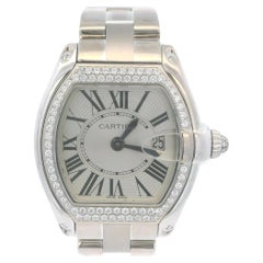 Cartier Roadster WE5002X2 18K White Gold Diamond Ladies Watch
