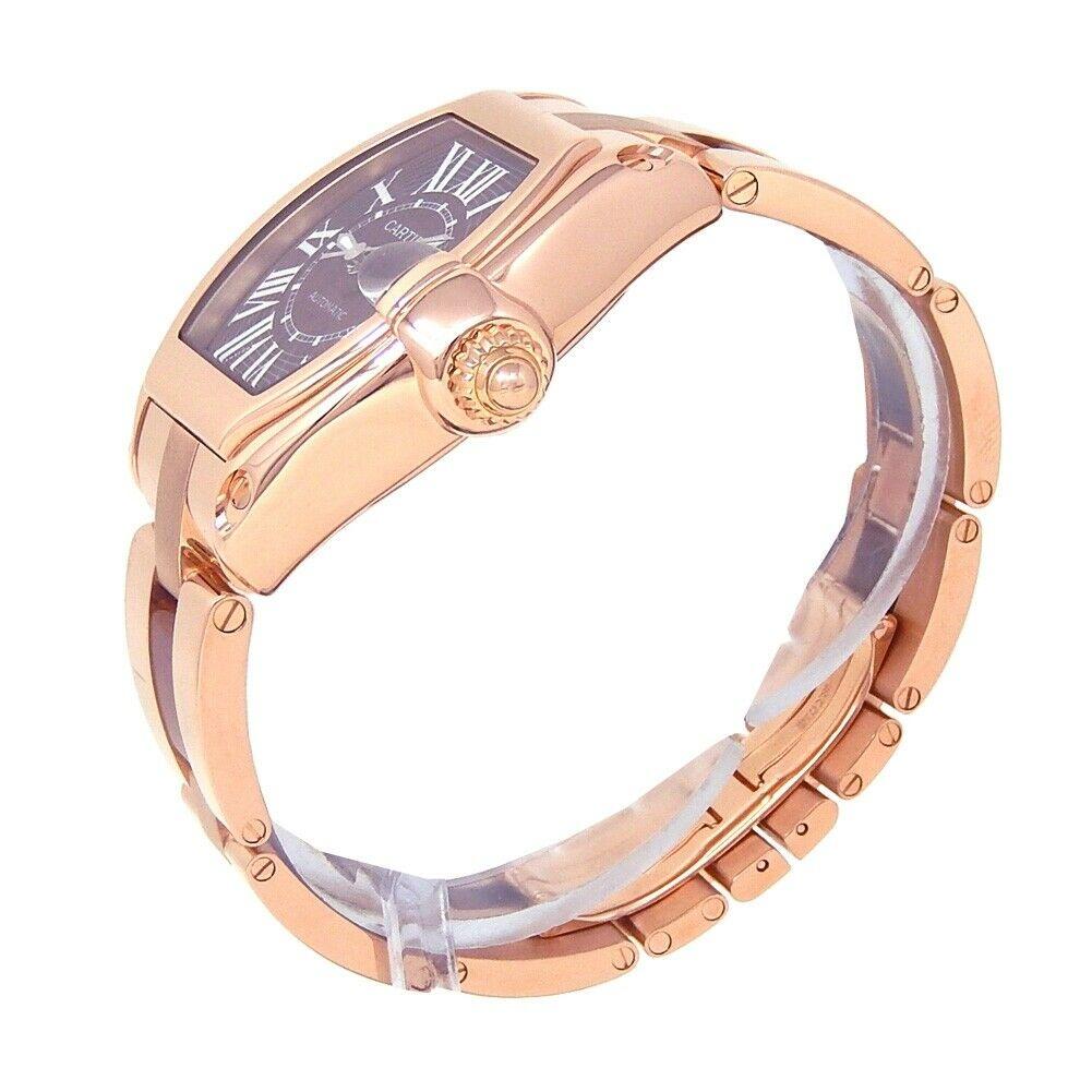 Brand: Cartier
Band Color: Rose Gold	
Gender:	Men's
Case Size: 43mm	
MPN: Does Not Apply
Lug Width: 20mm	
Features:	12-Hour Dial, Date Indicator, Gold Bezel, Roman Numerals, Sapphire Crystal, Swiss Made, Swiss Movement
Style: Casual	
Movement: