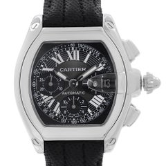 Cartier Roadster XL Steel Chronograph Black Dial Automatic Watch W62007X6