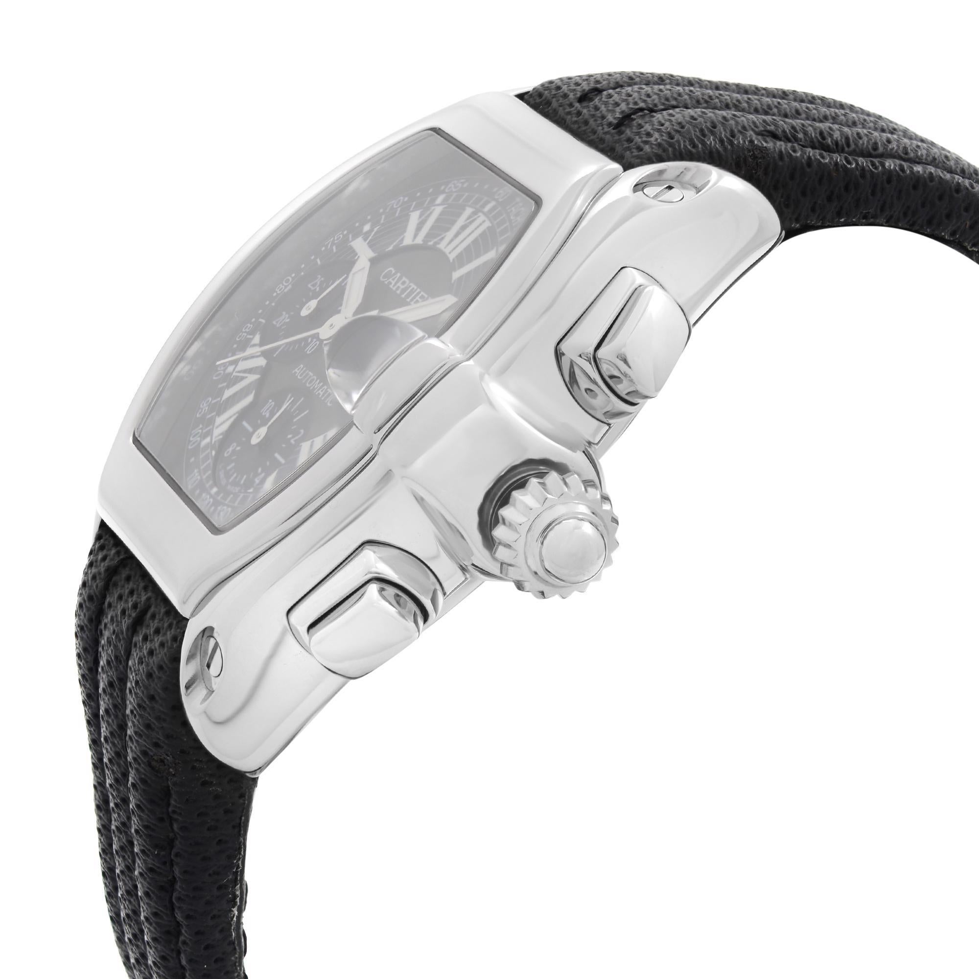 cartier roadster black dial