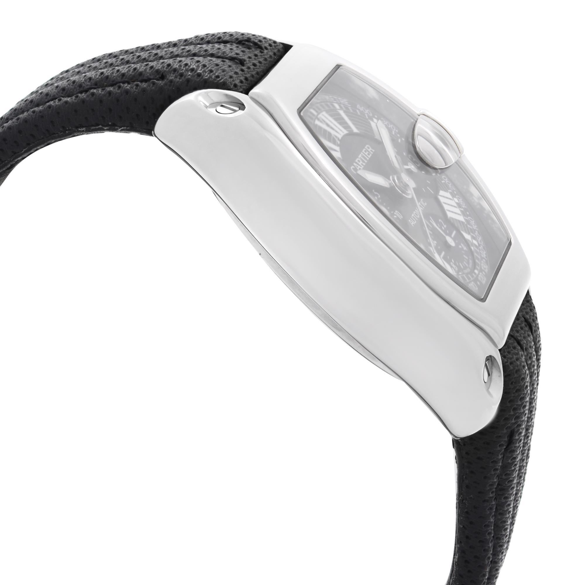 cartier roadster chronograph black dial