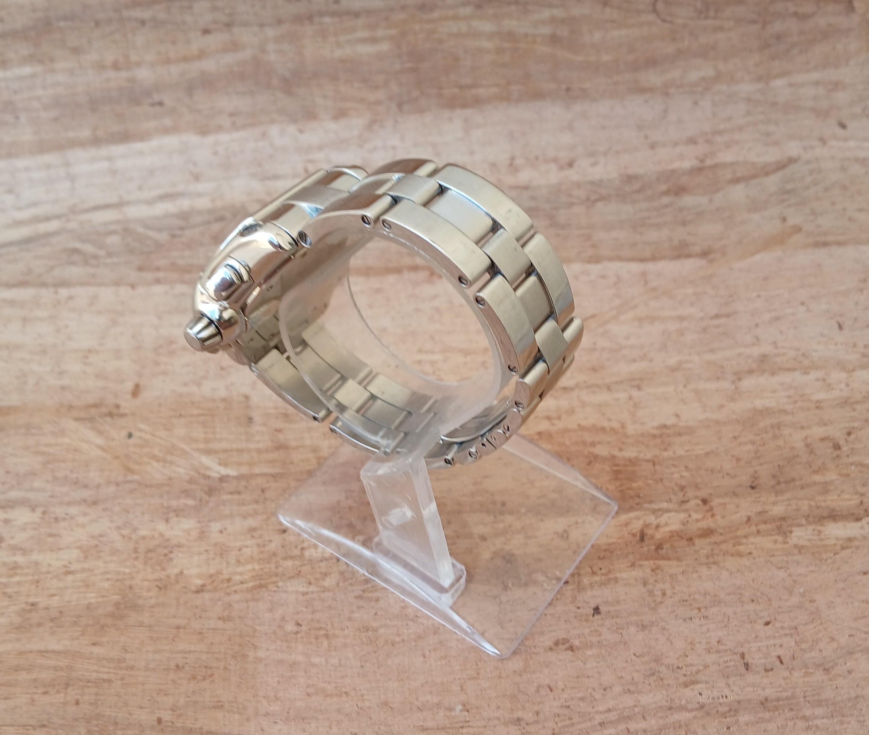 Reloj Cartier Roadster XL Cronógrafo 2618 Automático Acero Inoxidable en venta 1