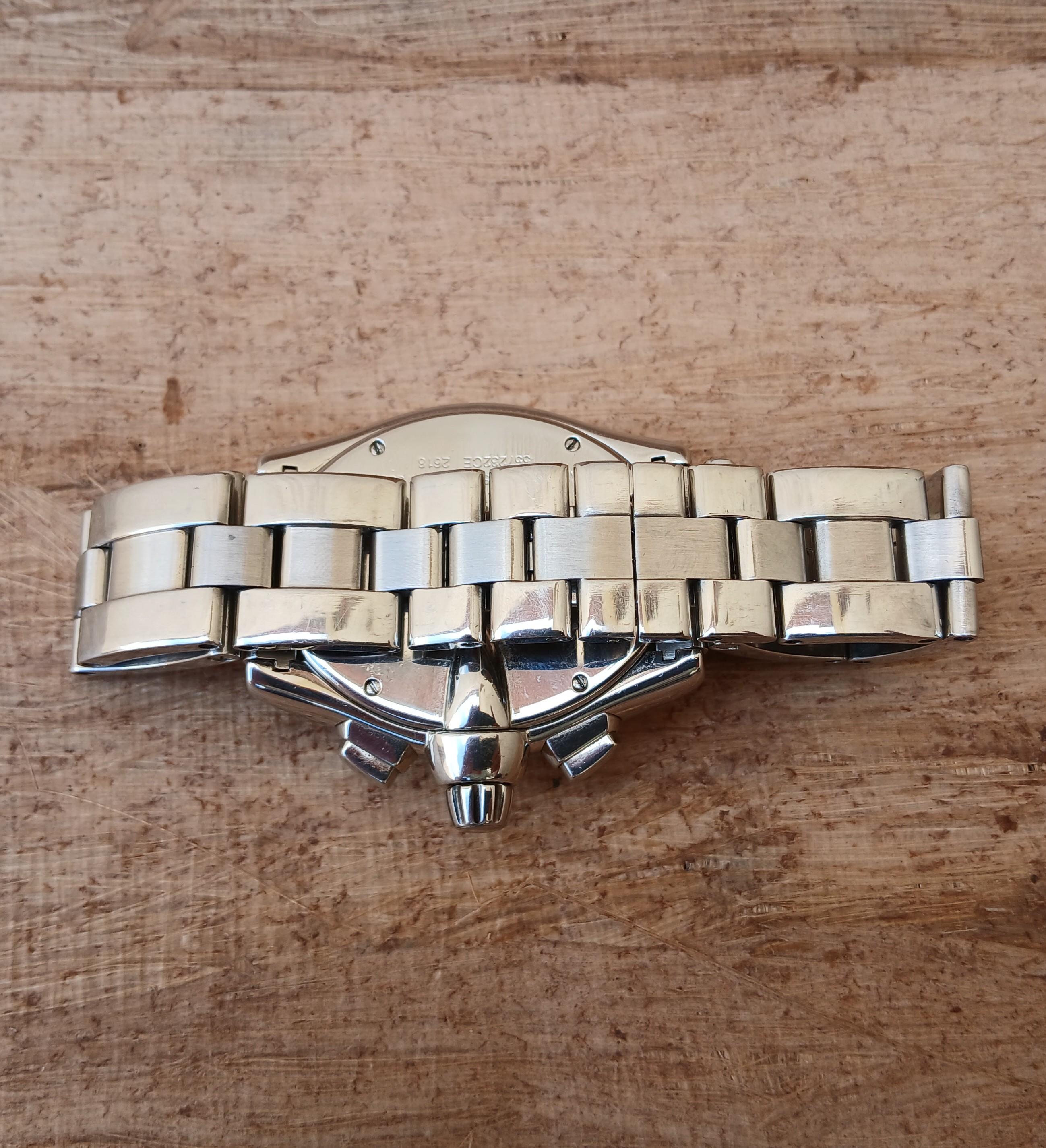 Reloj Cartier Roadster XL Cronógrafo 2618 Automático Acero Inoxidable en venta 4