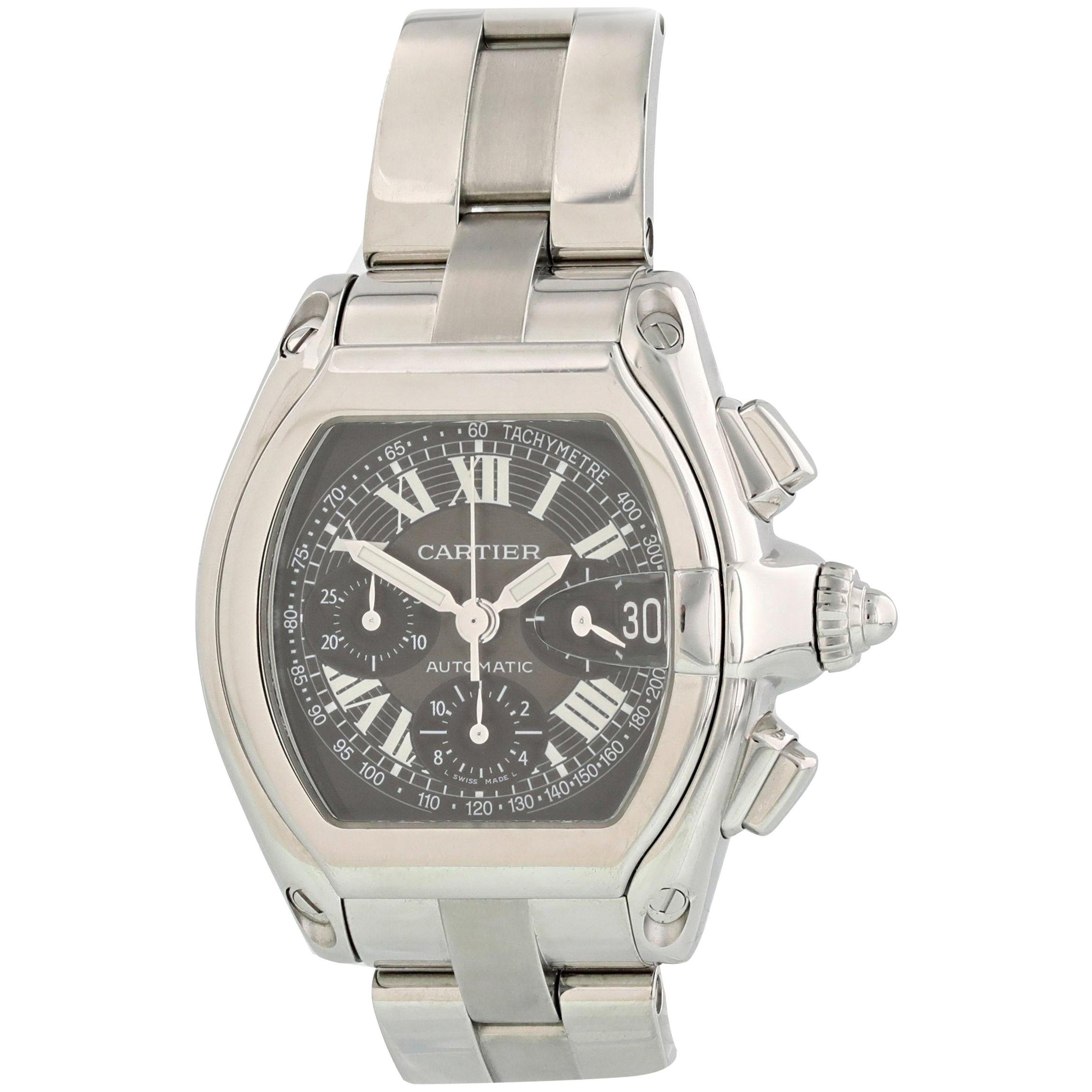 Cartier Roadster XL Chronograph 2618 Men
s Watch For Sale
