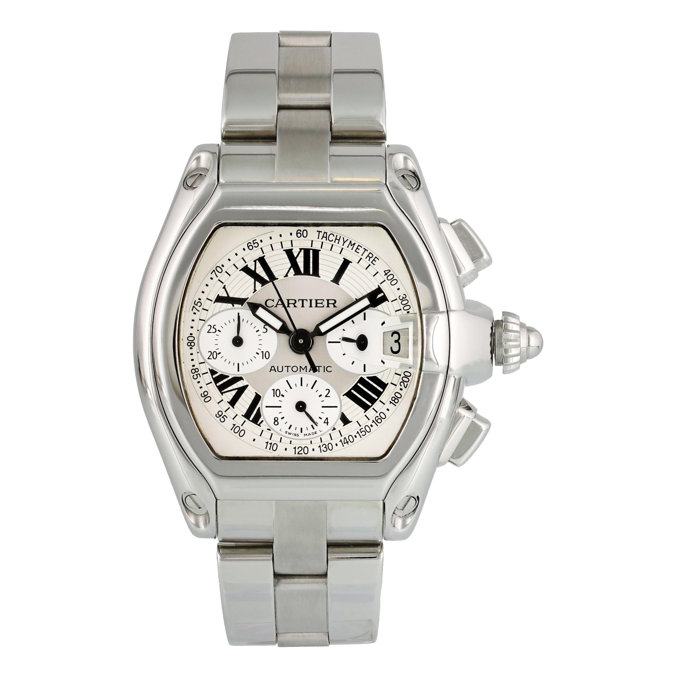 Cartier Roadster XL Chronograph 2618 Men's Watch For Sale