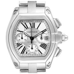 Cartier Roadster XL Chronograph Automatic Men's Watch W62019X6 Box