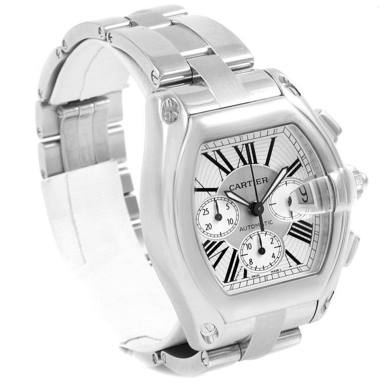 Cartier Roadster Xl Chronograph Automatic Men S Watch W62019x6 For Sale At 1stdibs