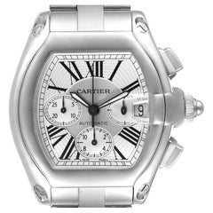 Cartier Roadster XL Chronograph Automatic Steel Mens Watch W62019X6