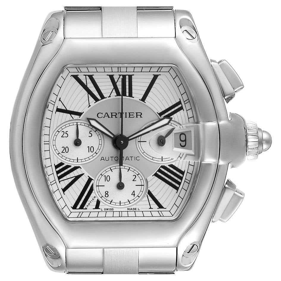 Cartier Roadster XL Chronograph Automatic Steel Mens Watch W62019X6 For ...