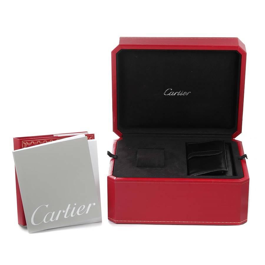 Cartier Roadster XL Chronograph Black Dial Mens Watch W62020X6 Box Papers For Sale 5