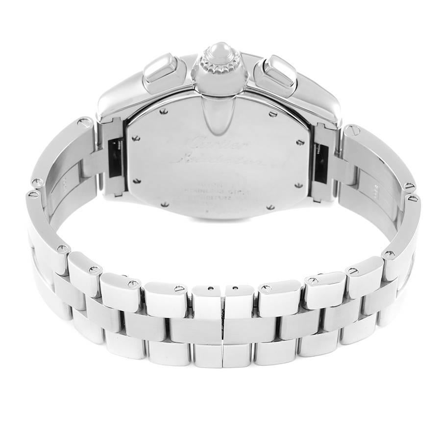 Cartier Montre pour homme Roadster XL avec chronographe et cadran noir W62020X6 en vente 2