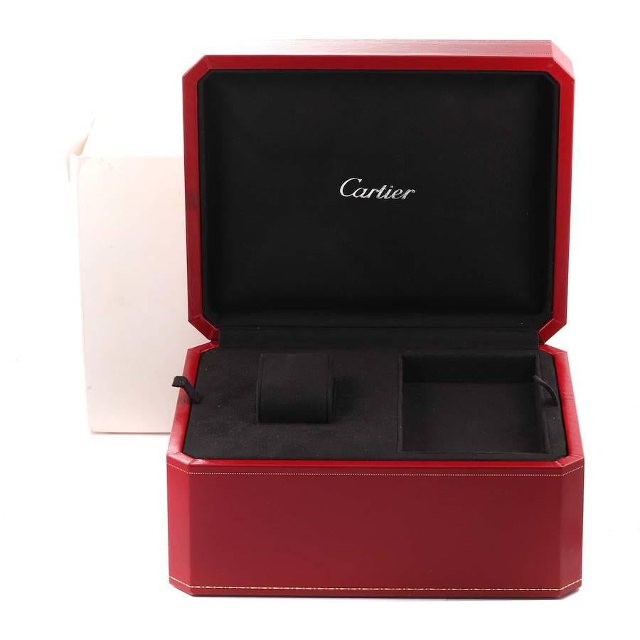 Cartier Montre pour homme Roadster XL avec chronographe et cadran noir W62020X6 en vente 4