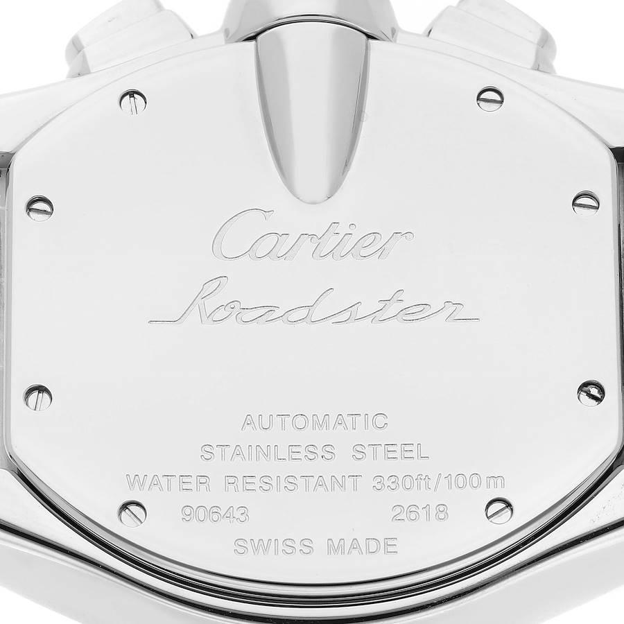 Cartier Roadster XL Chronograph Black Dial Steel Mens Watch W62020X6 1