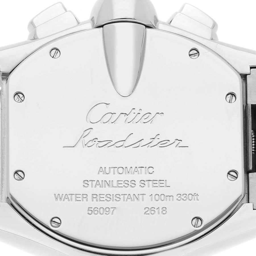 Cartier Roadster XL Chronograph Montre Homme Acier Cadran Argenté W62019X6 2