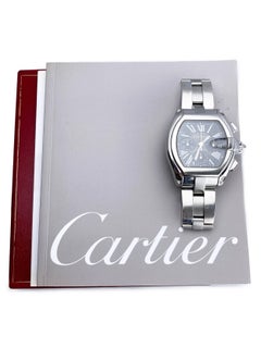 Cartier Roadster XL W62020X6 Black Dial Mens Watch Box Papers