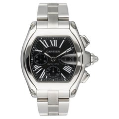 Cartier Roadster XL W62020X6 Black Dial Mens Watch Box Papers