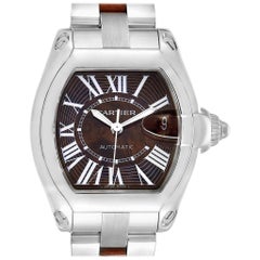 Cartier Roadster XL White Gold Walnut Wood Limited Edition Watch W6206000