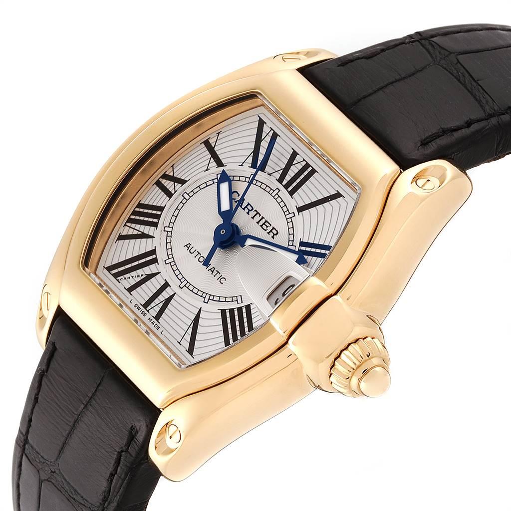 Cartier Roadster Yellow Gold Large Men's Watch W62005V2 Box Papers 2