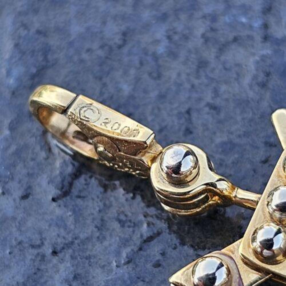Cartier Rocking Horse Charm Pendant 18k White Yellow Gold Year 2000 Baby Child 3