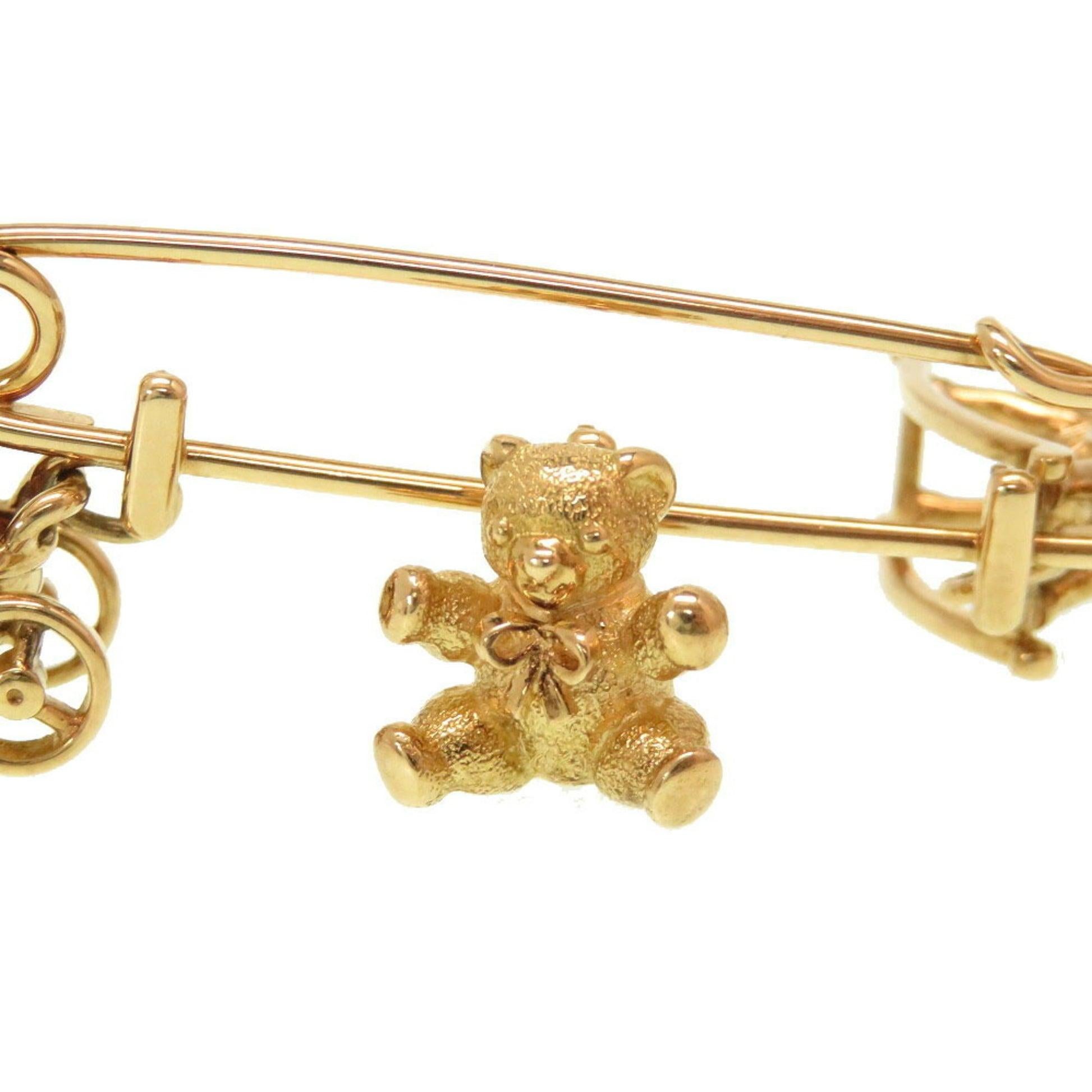 Cartier Rocking Horse Stroller Baby Mother Car Bear Brooch in 18K Yellow Gold For Sale 2