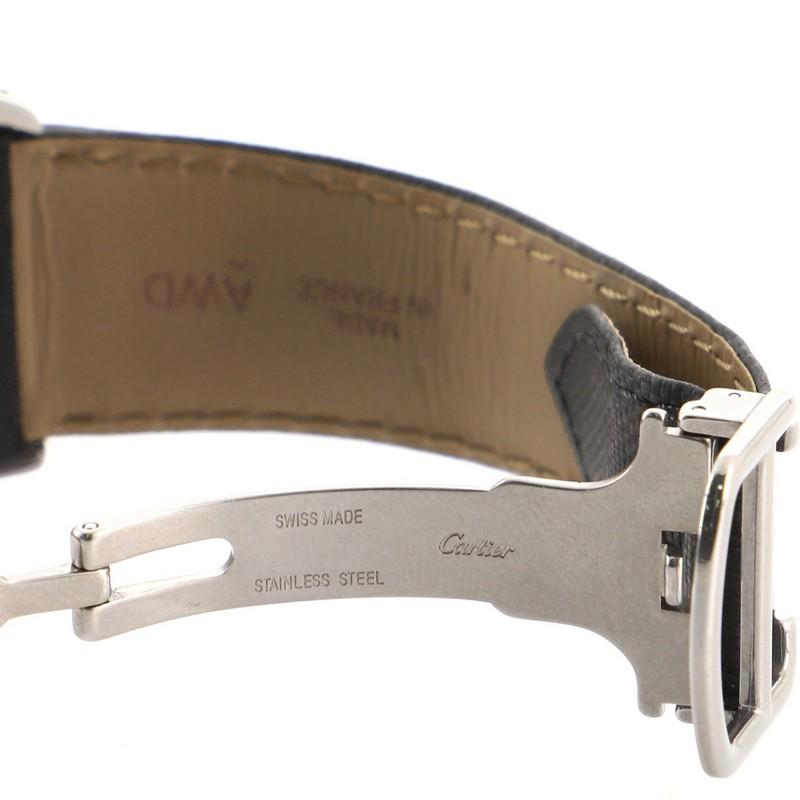 Cartier Ronde Croisiere de Cartier Automatic Watch Stainless Steel and Leather 2