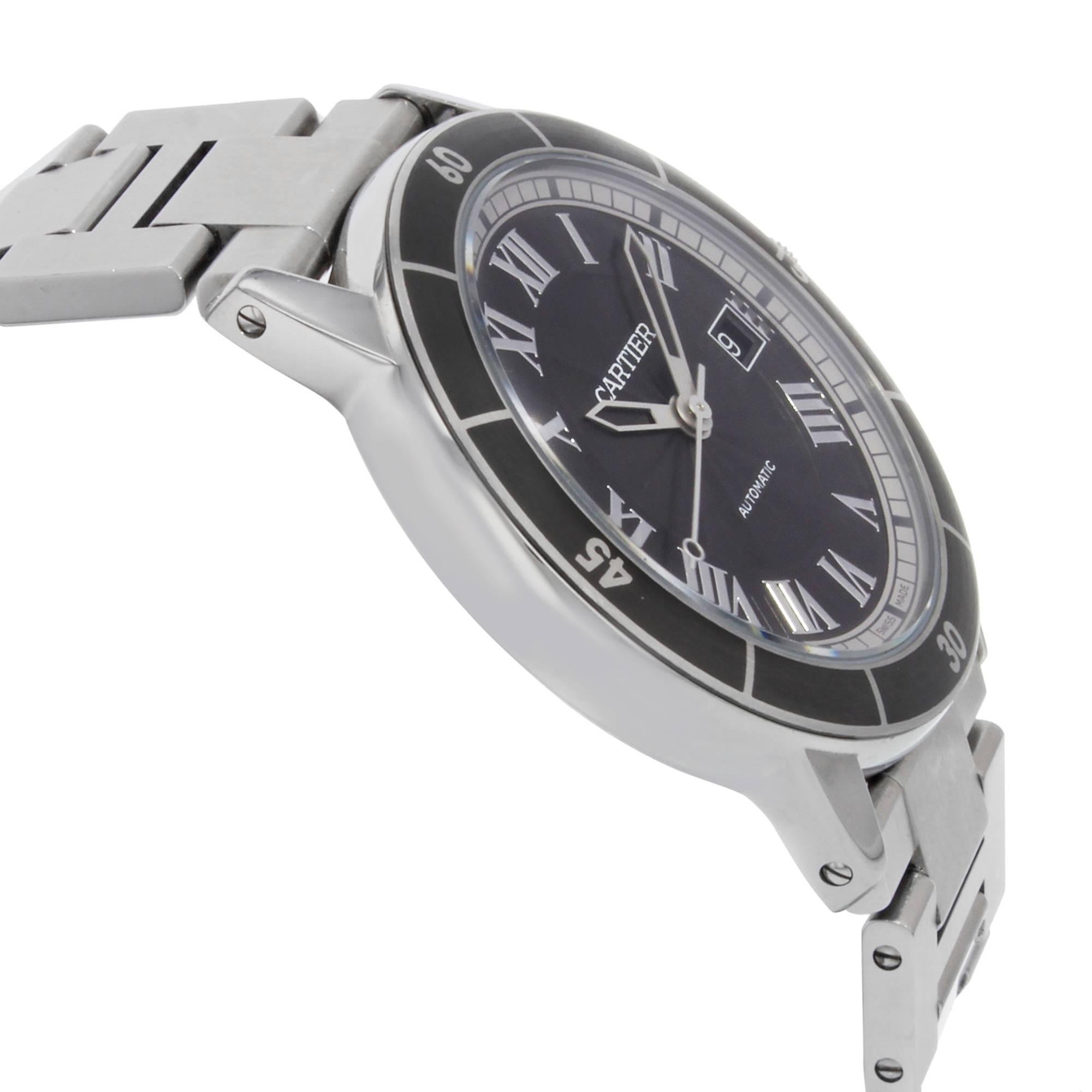 Modern Cartier Ronde Croisiere WSRN0011 Stainless Steel Automatic Men's Watch