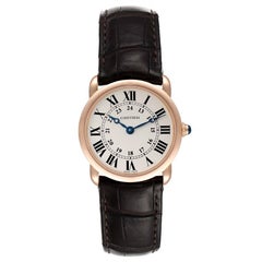 Cartier Ronde Louis 18K Rose Gold Silver Dial Ladies Watch W6800151
