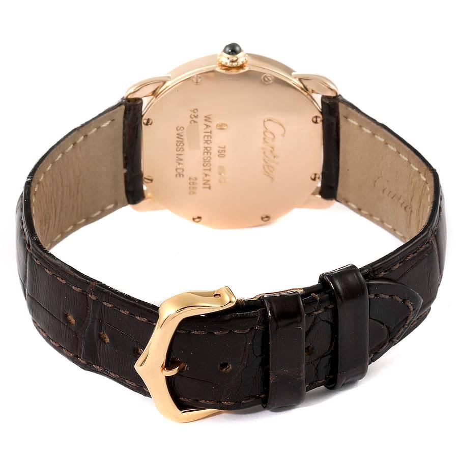 Cartier Ronde Louis 18K Rose Gold Silver Dial Ladies Watch W6800151 2