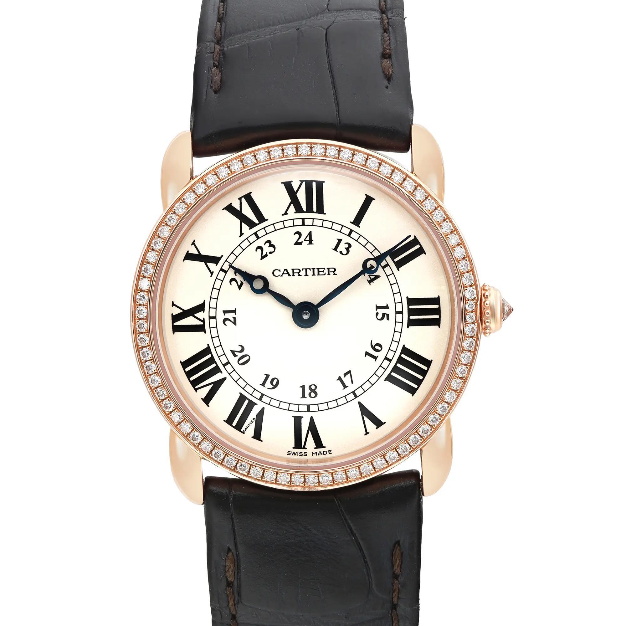 Pre-owned in good condition. The band shows signs of wear. Comes with an original box but no papers.

Cartier Ronde Louis WR000351 Details
General Information
Brand: Cartier
Type: Wristwatch
Department: Women
Model Number: WR000351
Model: Cartier