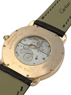 Cartier Ronde Louis 36 M.M Rose Gold Mechanical Wrist Watch