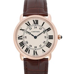 Cartier Ronde Louis 36mm 18K Rose Gold Cream Dial Hand Wind Watch W6800251