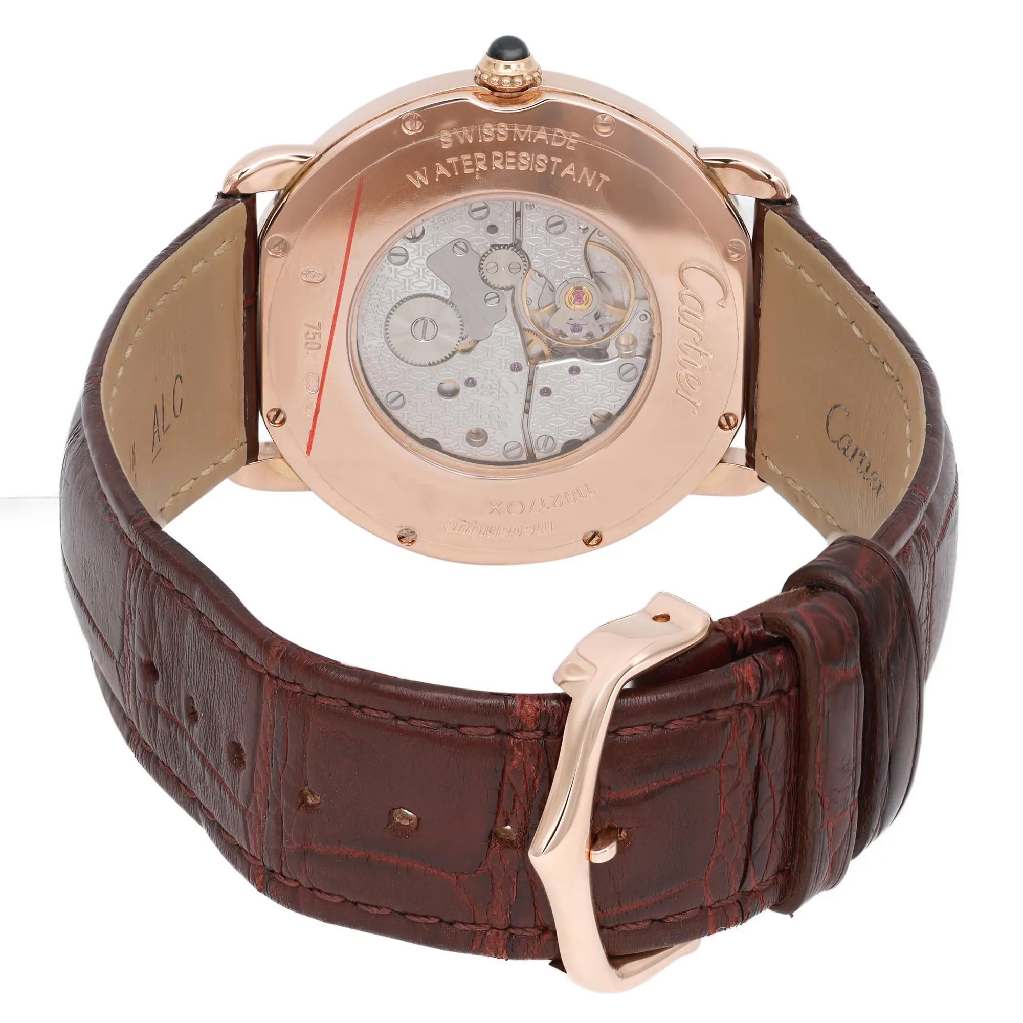 Cartier Ronde Louis 36mm 18K Roségold Cremefarbene Handaufzugsuhr mit Zifferblatt W6800251, Ronde Louis 1