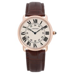 Cartier Ronde Louis 36mm 18K Rose Gold Cream Dial Hand Wind Watch W6800251