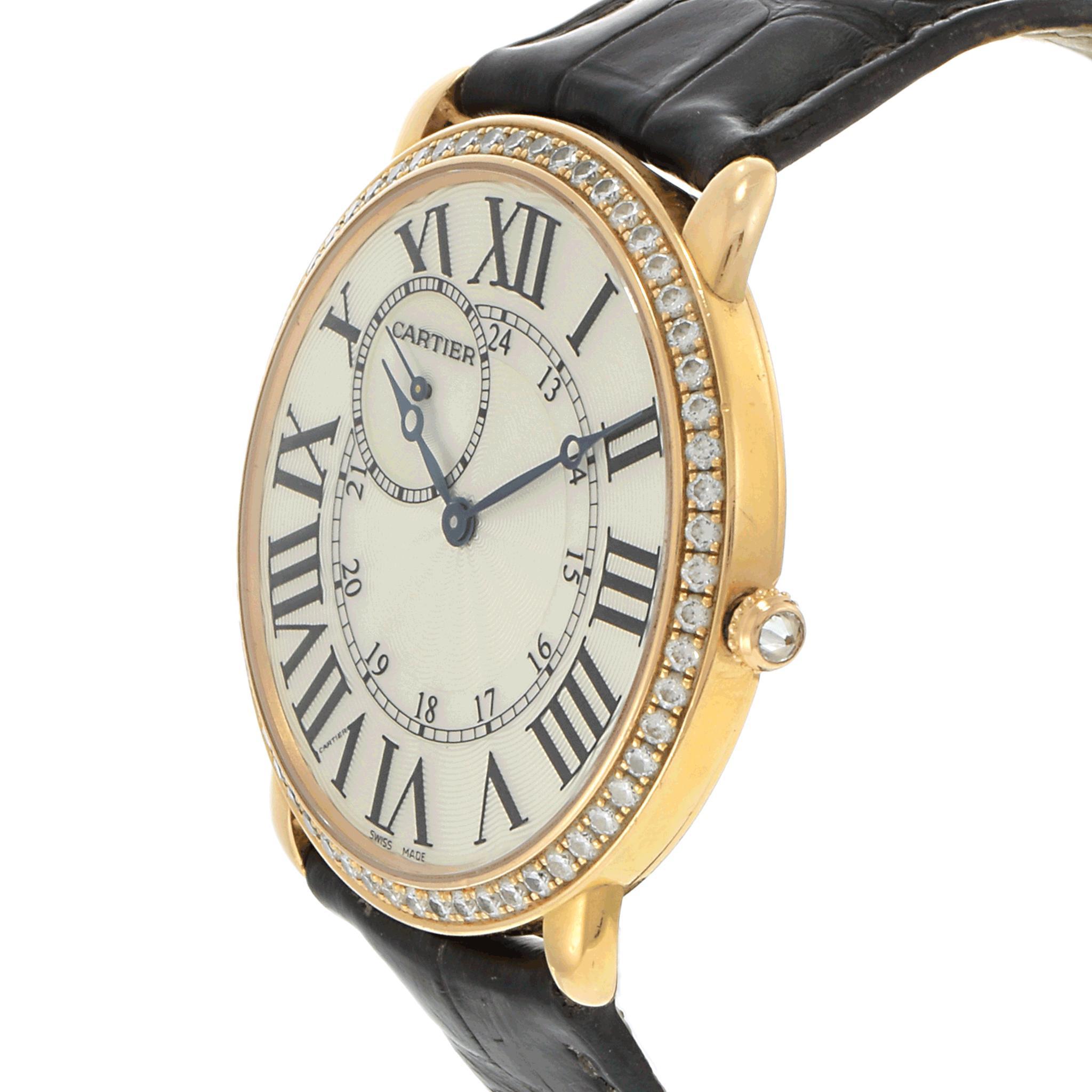 Taille ronde Montre Cartier Ronde Louis 42mm Or Rose 18KT Ref. WR007001 en vente