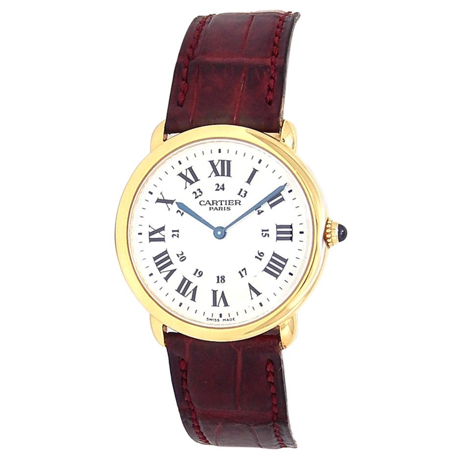 Cartier Ronde Louis Cartier No-Ref, Silver Dial, Certified