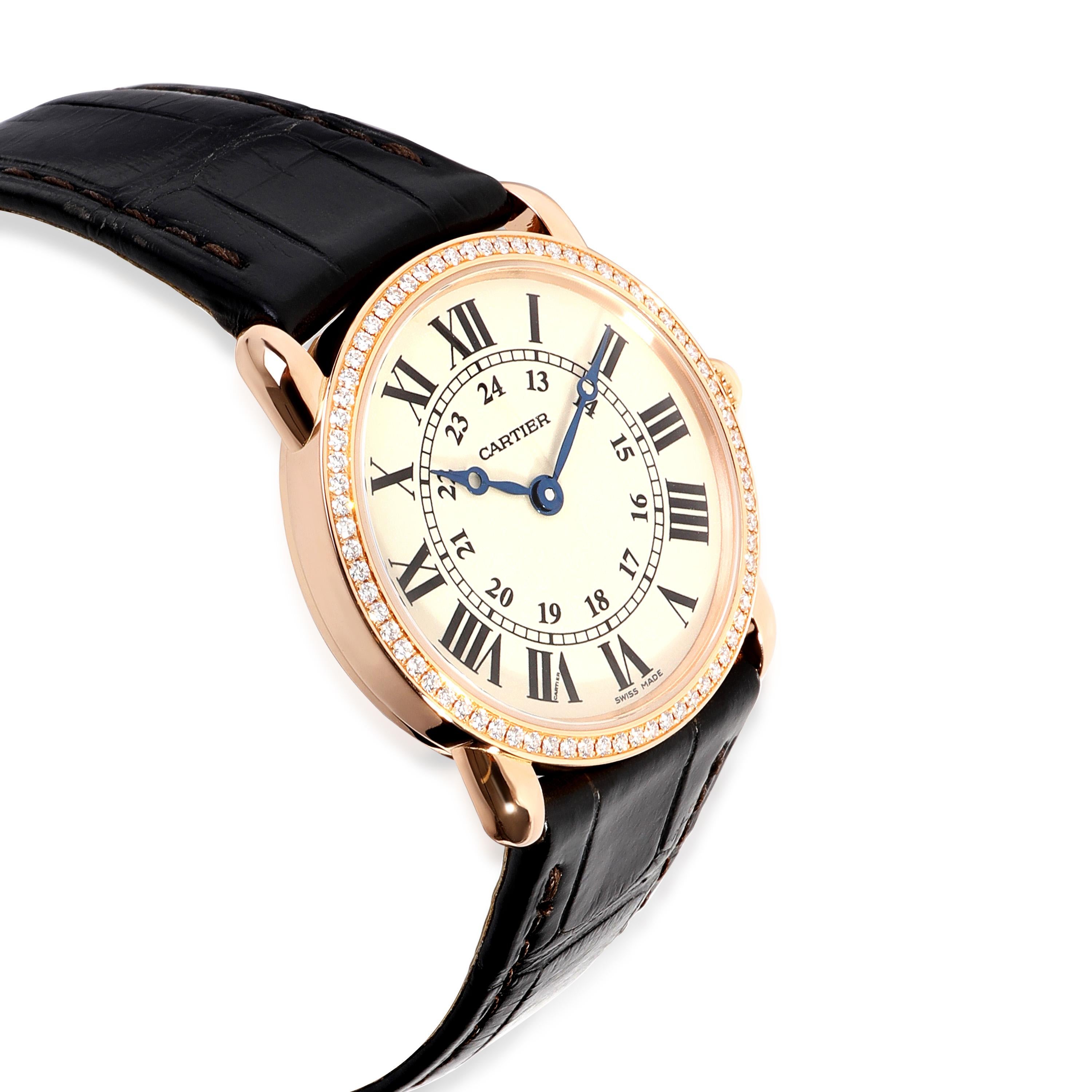 cartier ronde rose gold