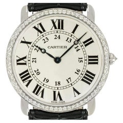Cartier Ronde Louis Diamond Bezel Watch